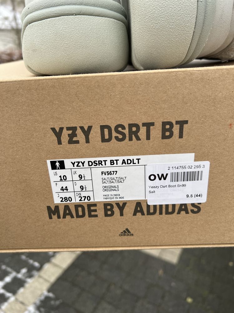 Adidas Yeezy Desert Boot Salt sneakersy wysokie kanye military 44