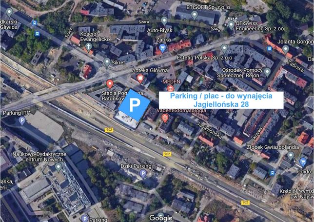parking, miejsca parkingowe, plac do wynajęcia - Gliwice, Jagiellońska