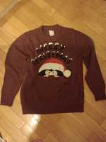 Sweter świąteczny unisex z Mikołajem