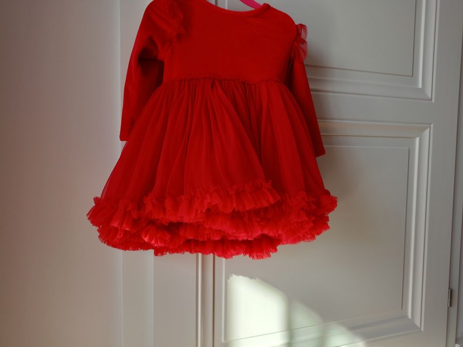 Śliczna sukienka na roczek lub sesję świąteczną milulove
