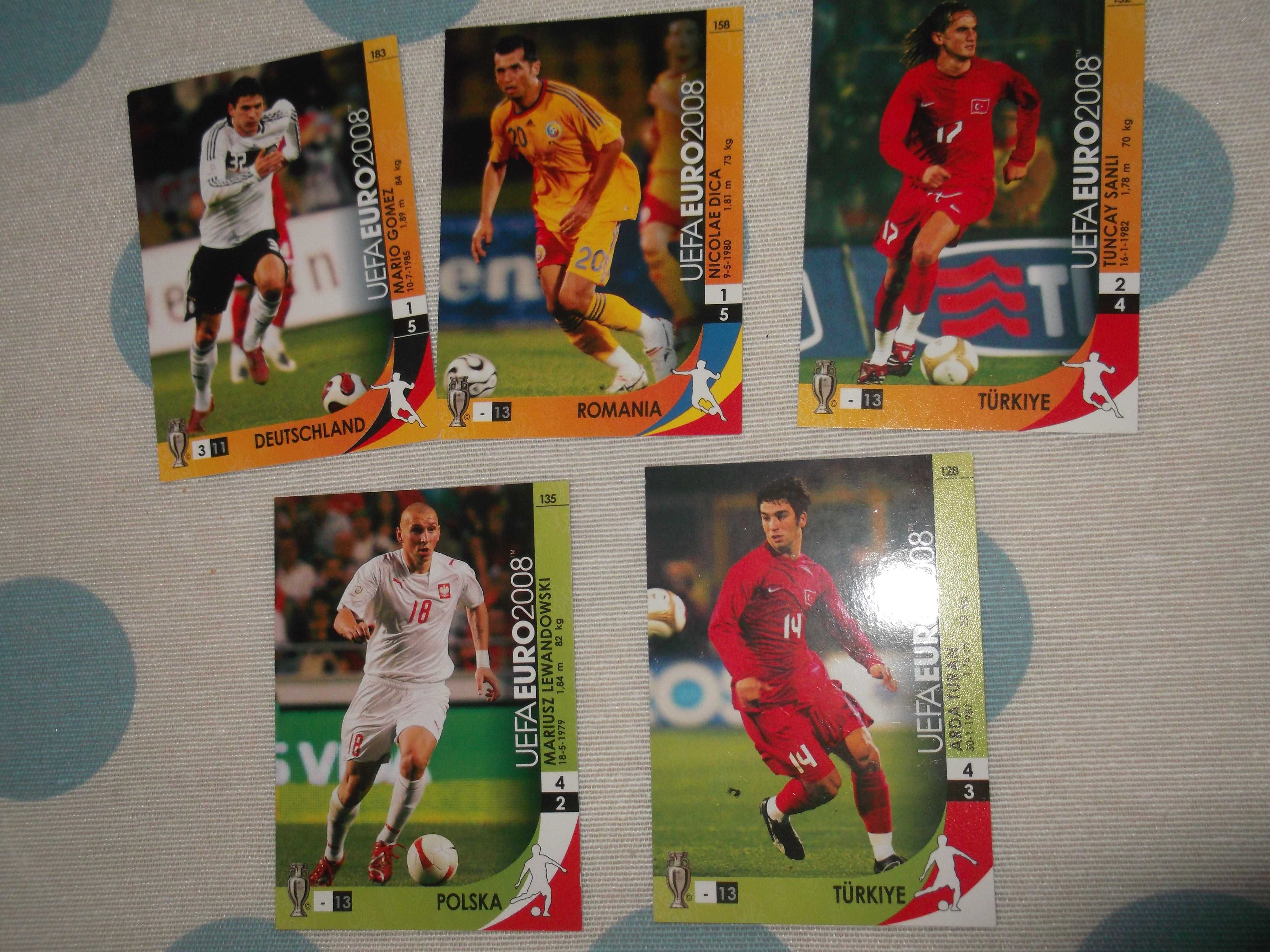 12 Cartas da Panini do Euro 2008