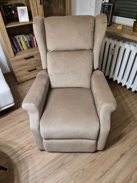 Fotel rozkładany  Agustin beżowy