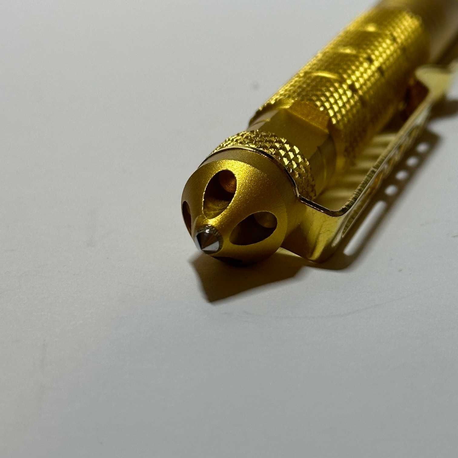 Długopis Do Samoobrony Survival Bushcraft Militaria Metalowy złoty