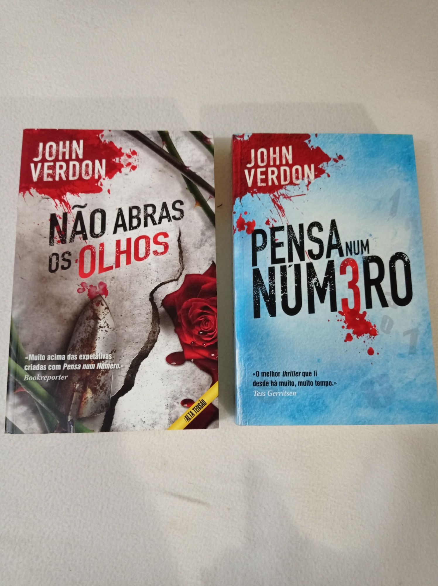 Conjunto: Pensa num Número; Não abras os olhos - John Verdon