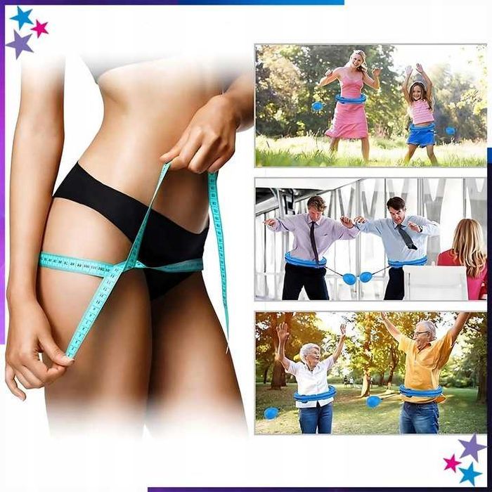 HULA HOP z Obciążeniem Odchudzające Obciążnikiem z Wypustkami HULAHOP