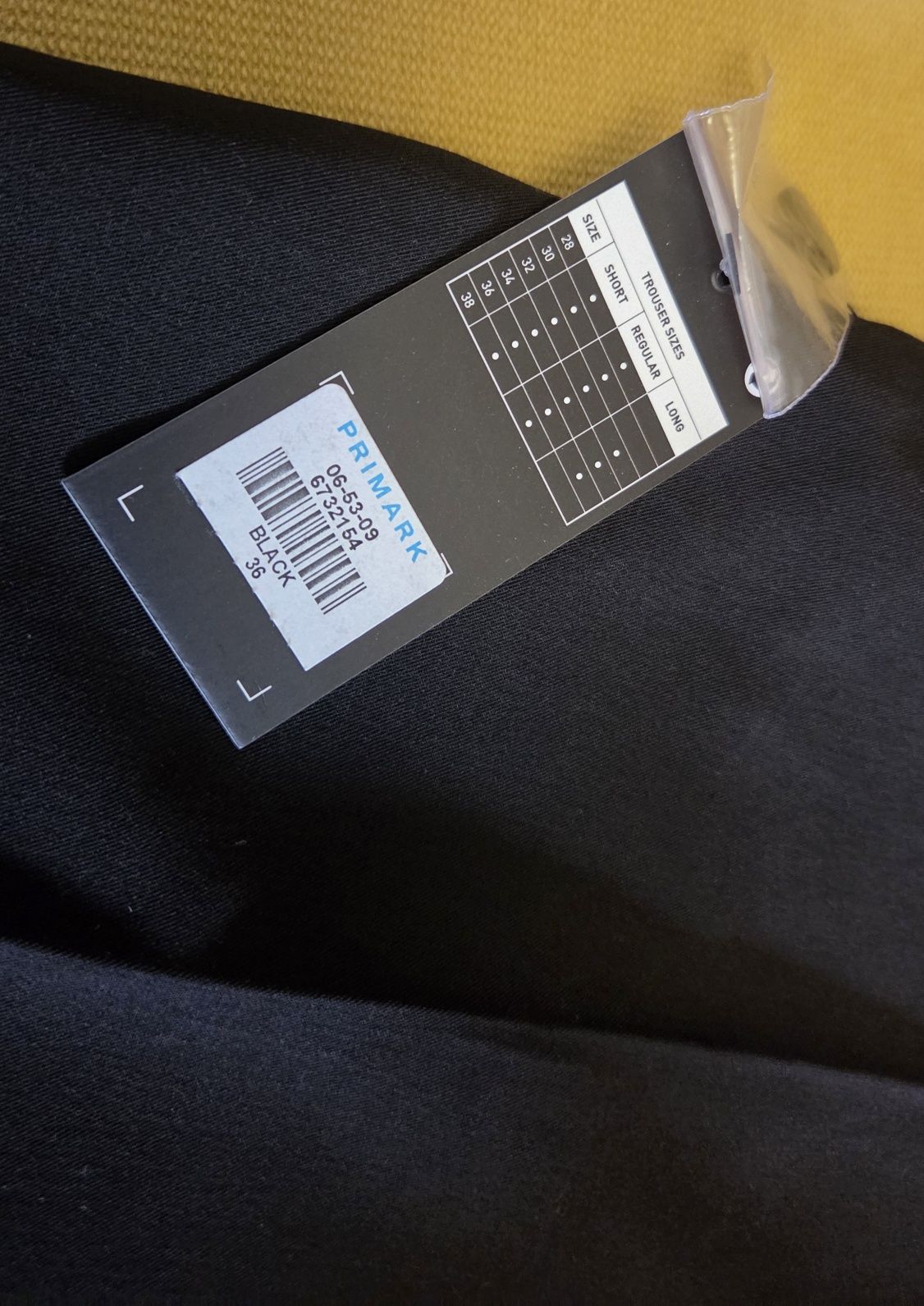 Spodnie do garnituru, czarne Primark rozmiar 36