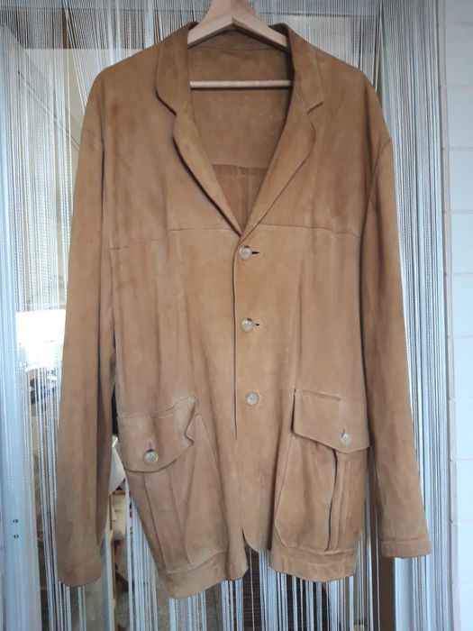 Casaco/Blazer de homem de pele de caprino da Massimo Dutti (XL/42)