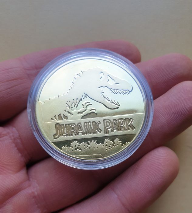Medal park jurajski jurassic park dinozaur