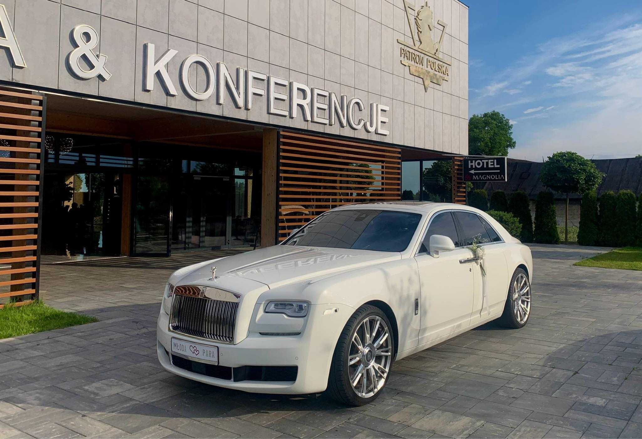 Auta do ślubu na wesele Rolls Royce Ghost Bialystok wolne terminy