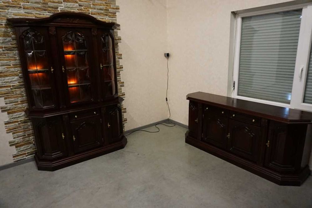 Komoda 4 Drzwiowa Mahoniowa Mahoń szer. 187 cm (p-1158)