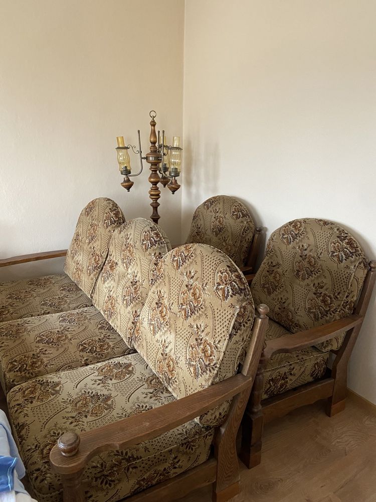 Wypoczynek MIESZKO (sofa + 3 fotele + ława)