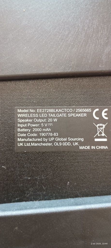 Głośnik bt pulsar wireless led