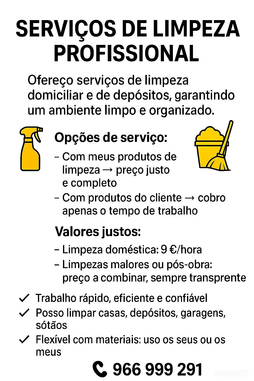Serviço de Limpeza no Barreiro e Região