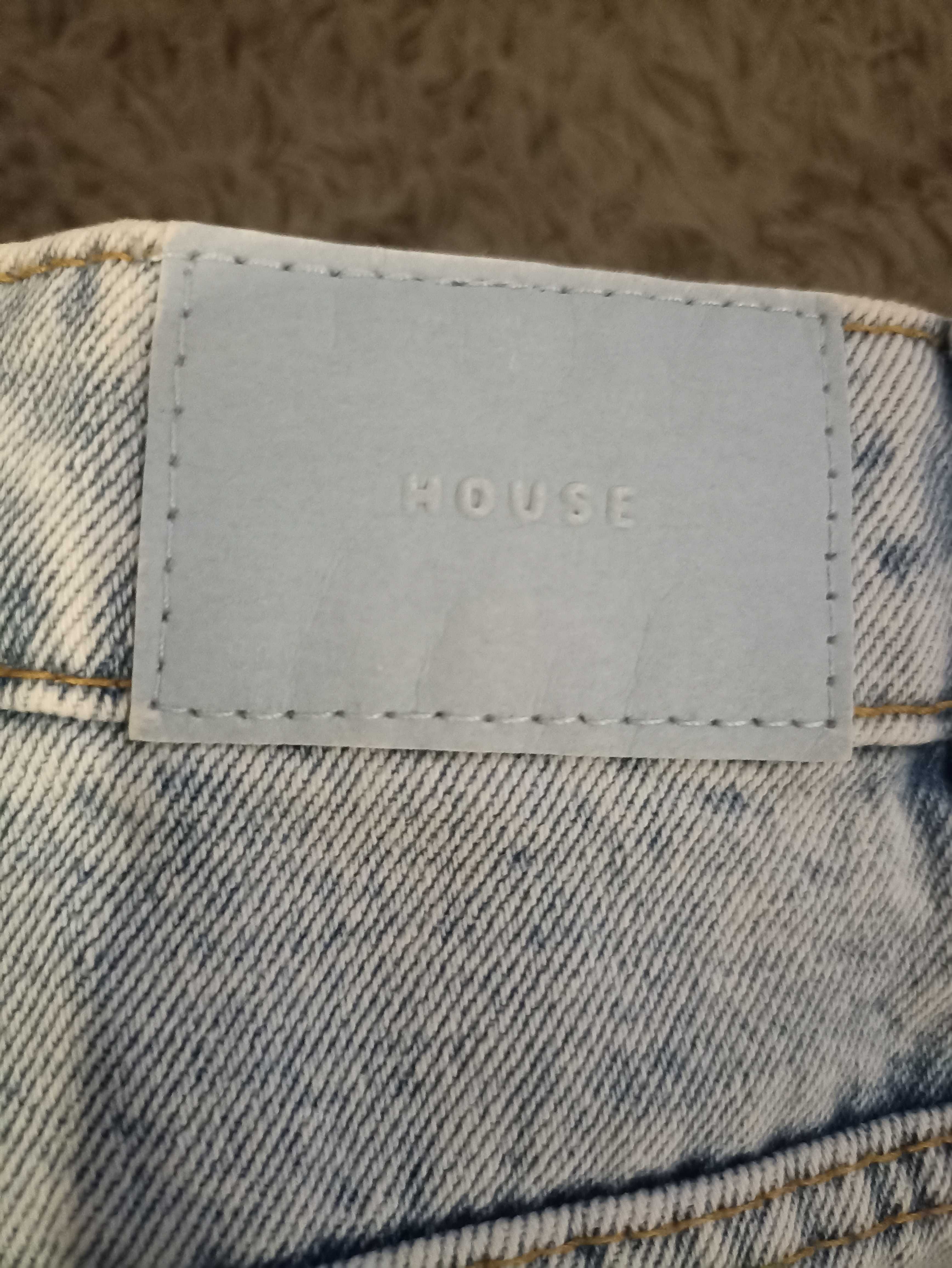 House Denim Spodnie damskie jeansy dzwony rozmiar 34