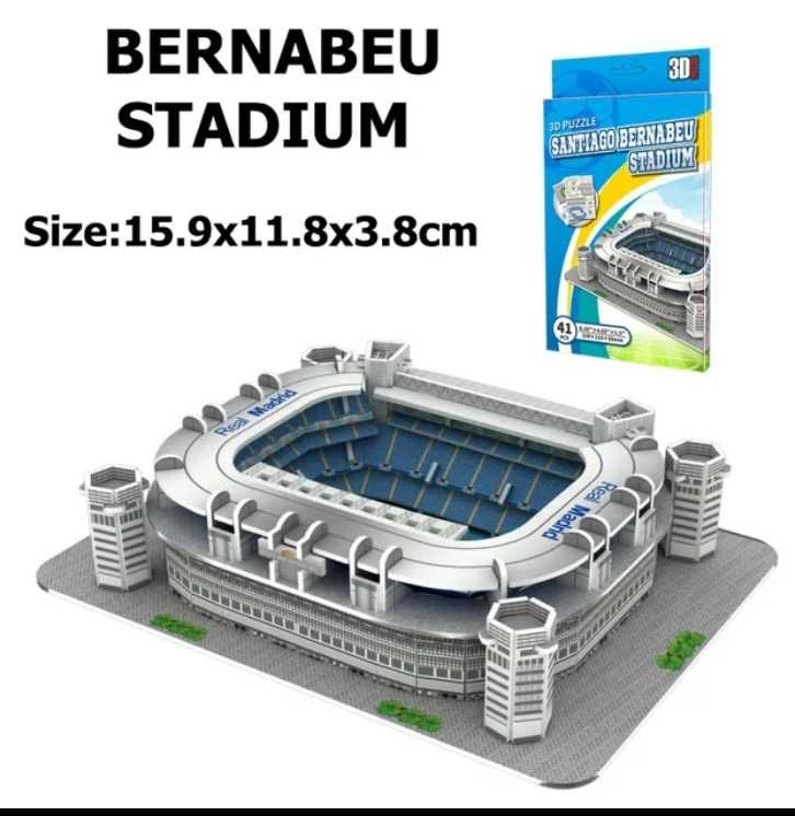 Stadion Santiago Bernabeu puzzle 3D Real Madryt prezent
