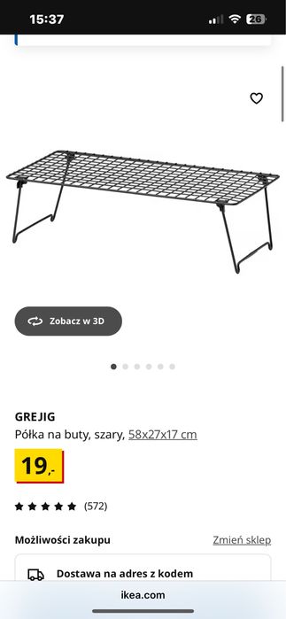 Półki na buty Ikea Grejig