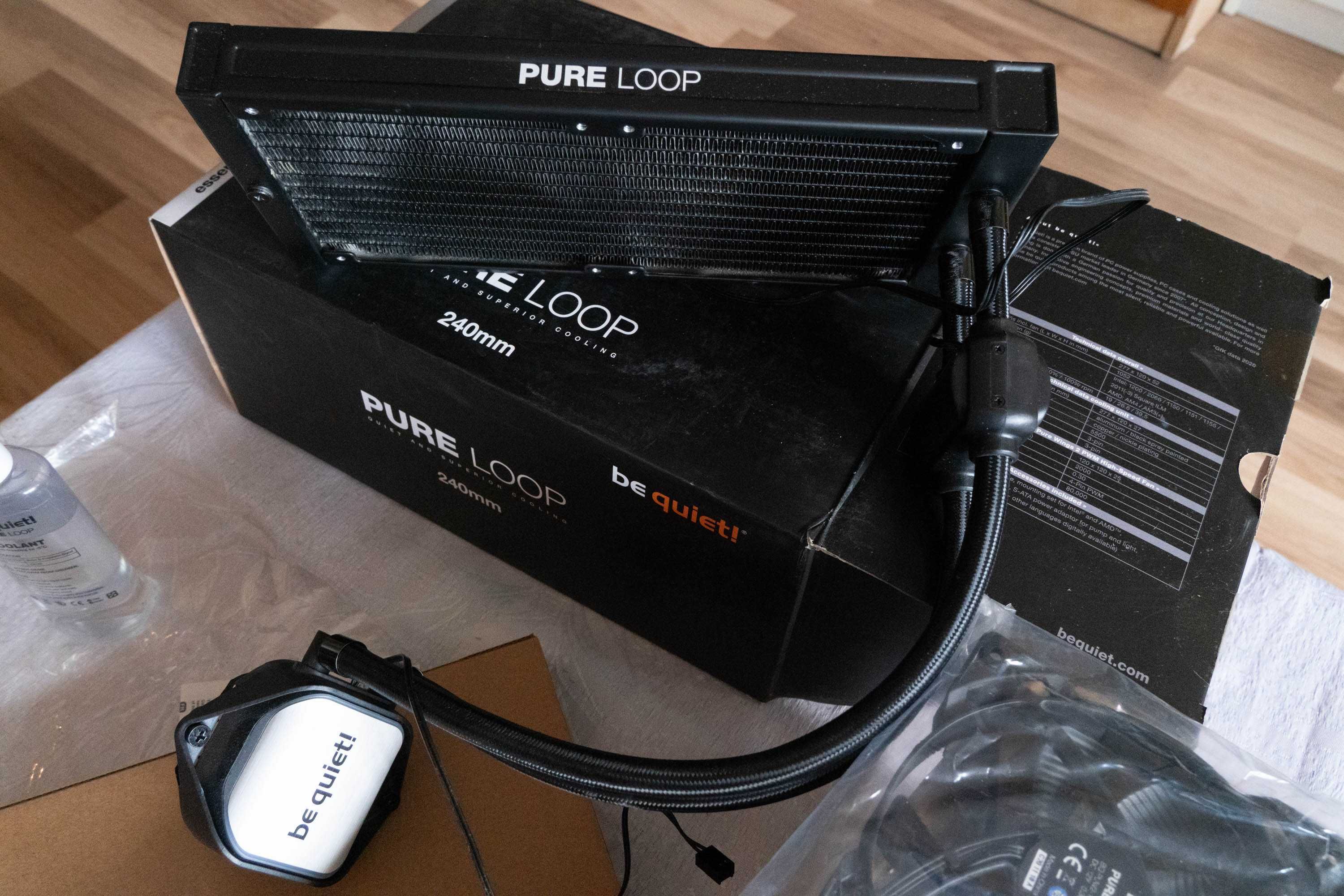Chłodzenie AIO  Be Quiet! Pure Loop 240mm.