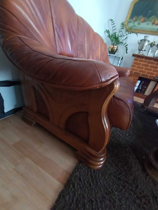 Sofa wersalka tapczan skórzana