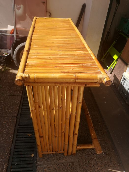 Balcão bar de bambu dobravel