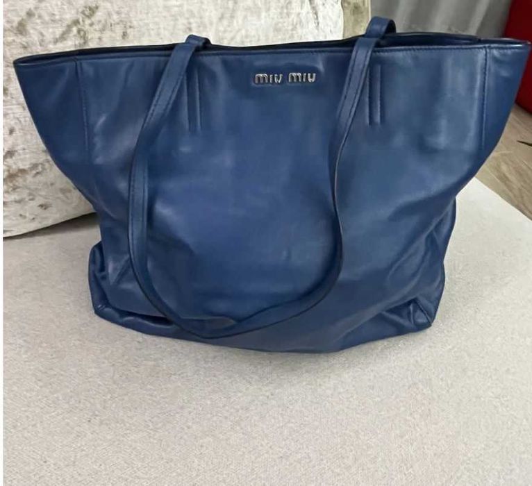 miu miu bolsa azul