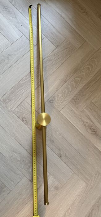 Lampa kinkiet mosiądz długa 100 cm led