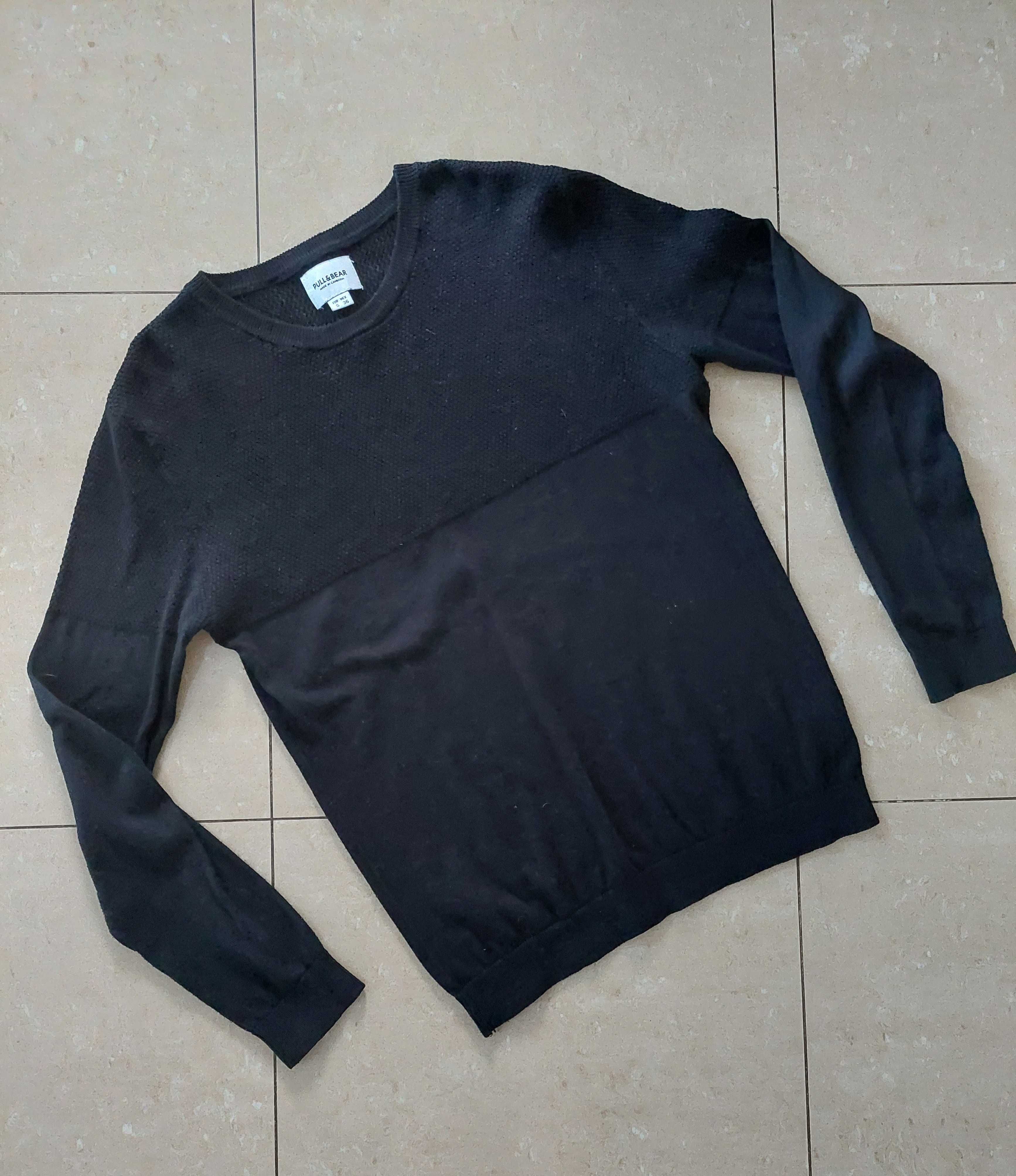 Sweter PULL&BEAR r. S czarny