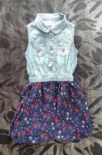Літнє плаття MINOTI для дівчинки 5 - 6 рочків (110 - 116 см)