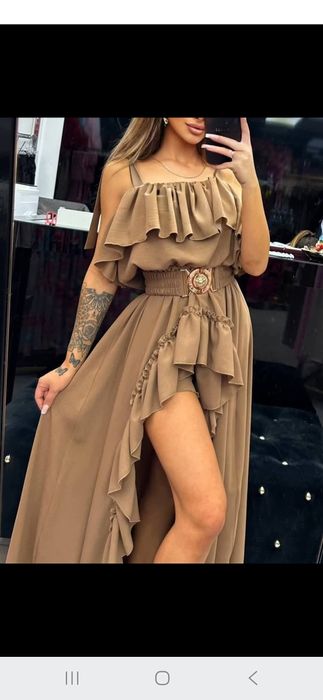 Sukienka kombinezon La Diva mix kolorów S 36 M 38 L 40 XL 42 bez negoc