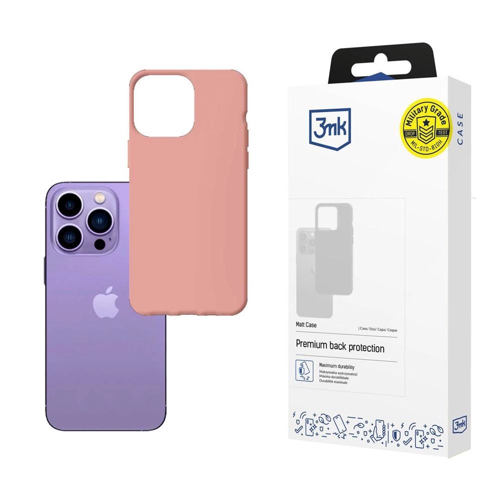 Etui 3Mk Matt Case Na Iphone 14 Pro - Różowe