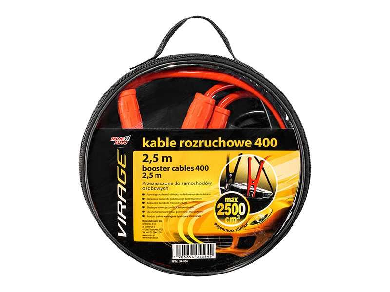 Kable rozruchowe 400 2,5m VIRAGE