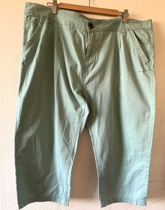 Летние брюки бриджи Peacocks, р.54-56, хлопок БОЛЬШОЙ РАЗМЕР