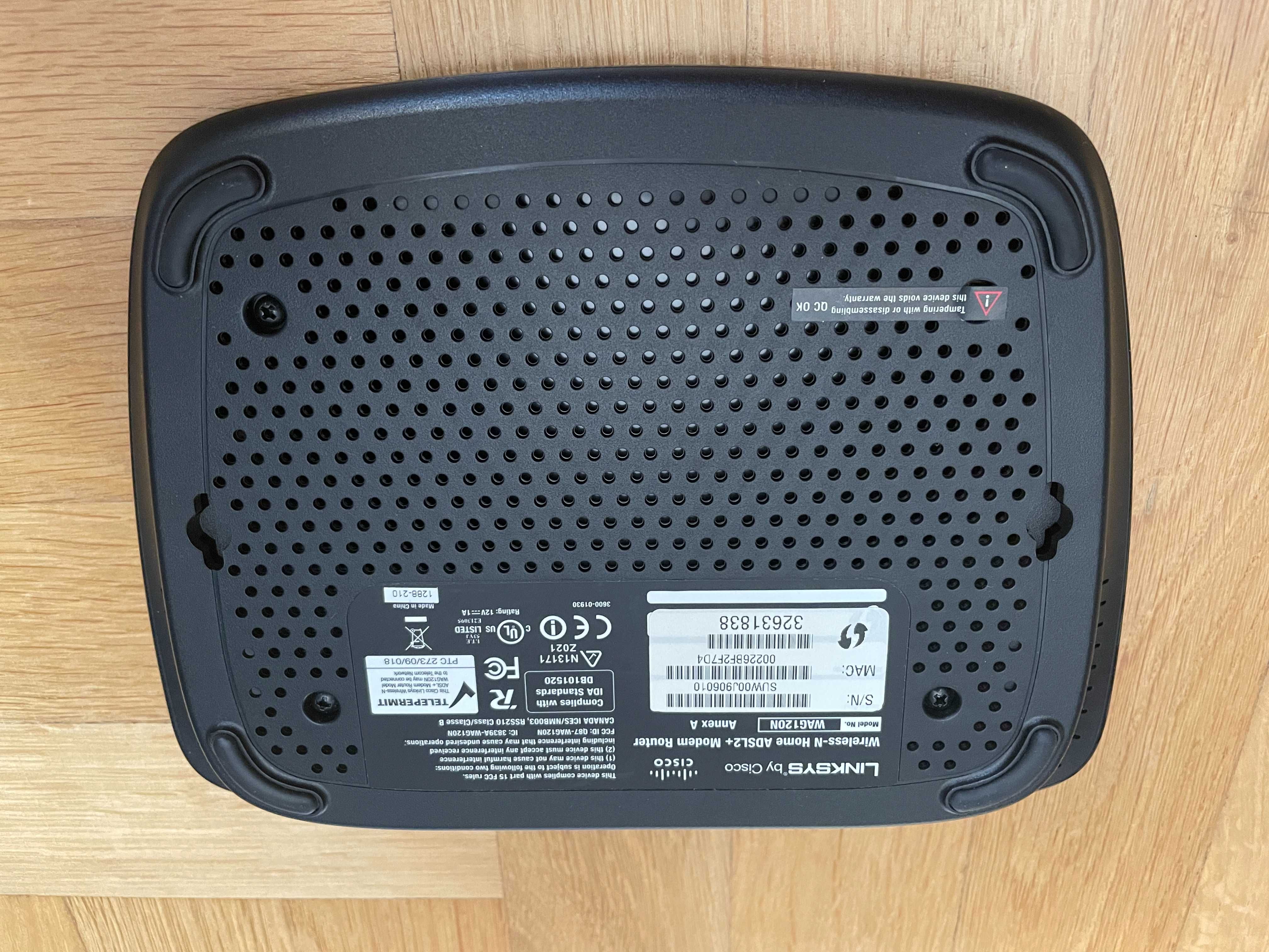 Linksys Cisco WAG120N Router ADSL2+ sprawny Warszawa