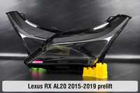 Стекла фар Lexus RX AL20 2015-2022 скло корпус ремкомполект 1 / 3 лінз