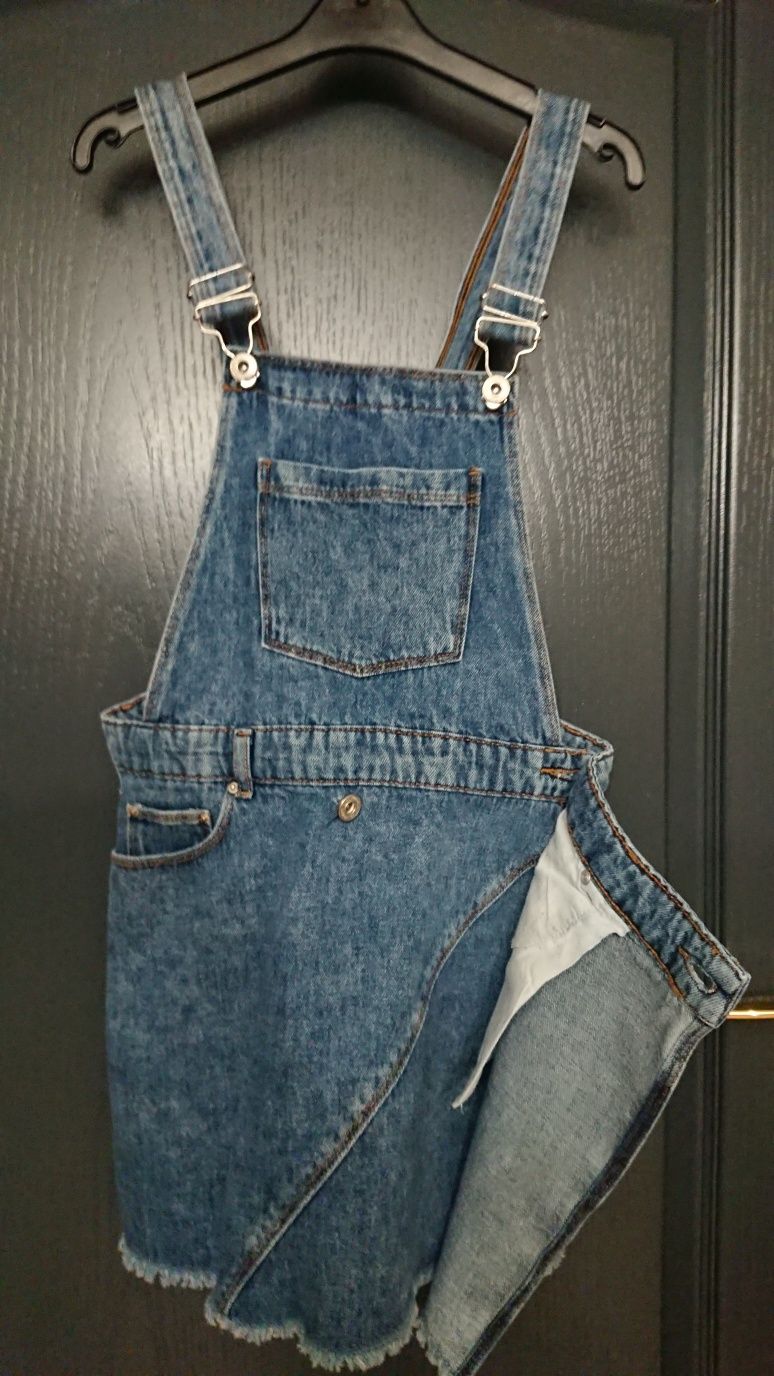 Zara, spódniczka ogrodniczka kopertowa