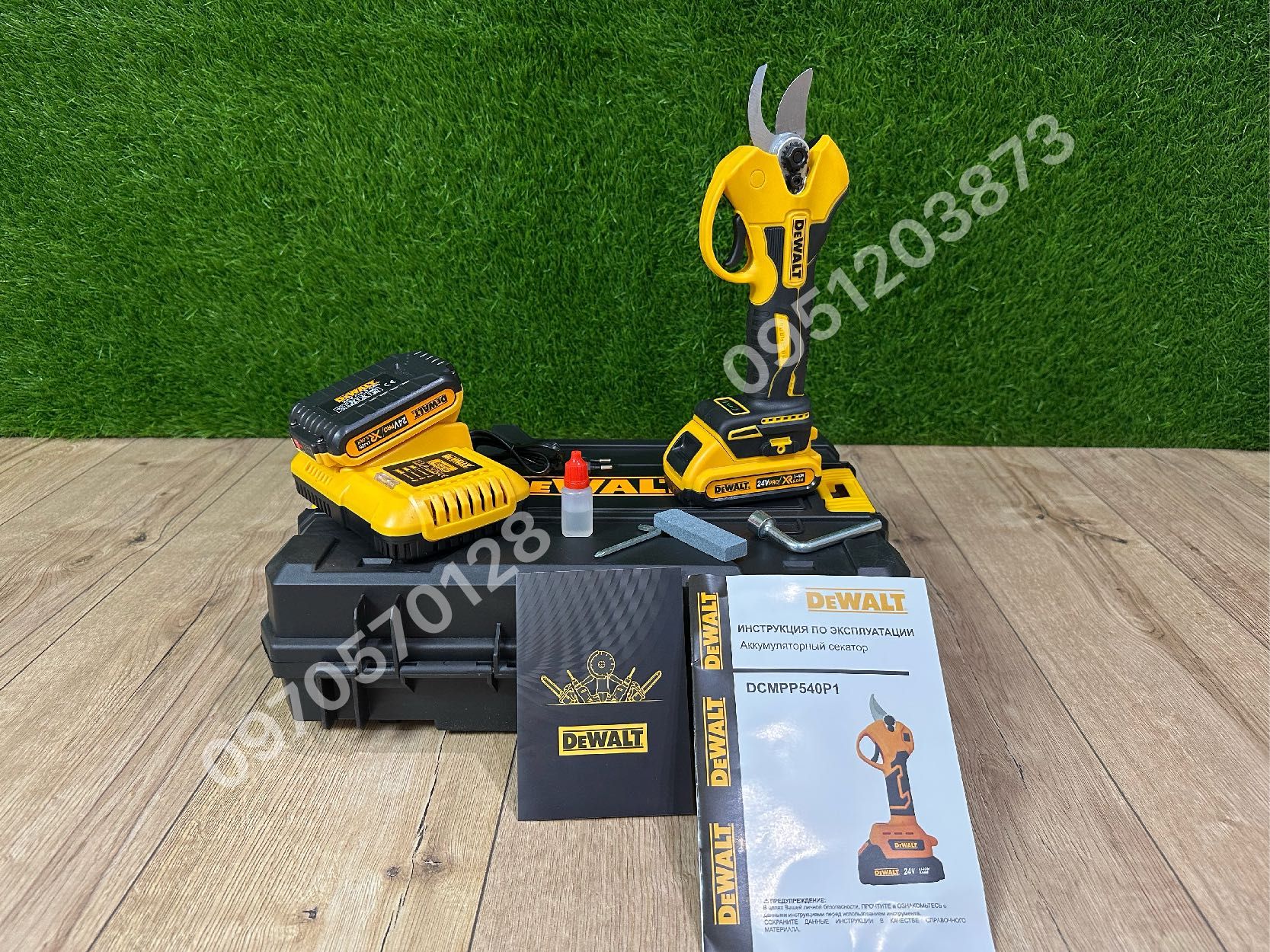 Аккумуляторный Секатор DeWALT DCMPP540P1 24V 5Ah для точной обрезки