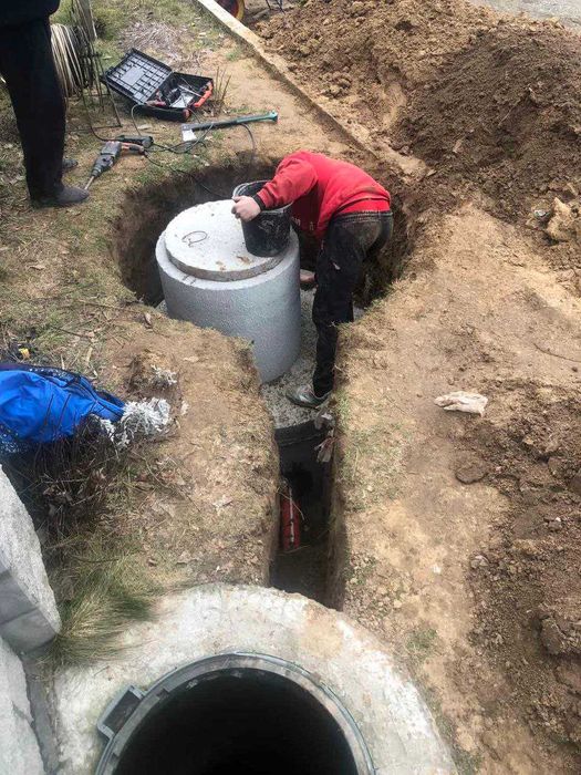 Септик під ключ, вигрібна яма, дренажні поля, каналізація