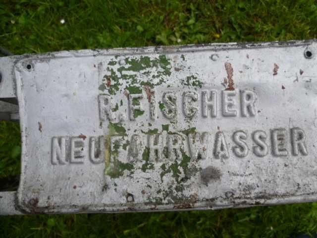 Skrzynka od piwa R.Fischer Neufarwasser Danzig