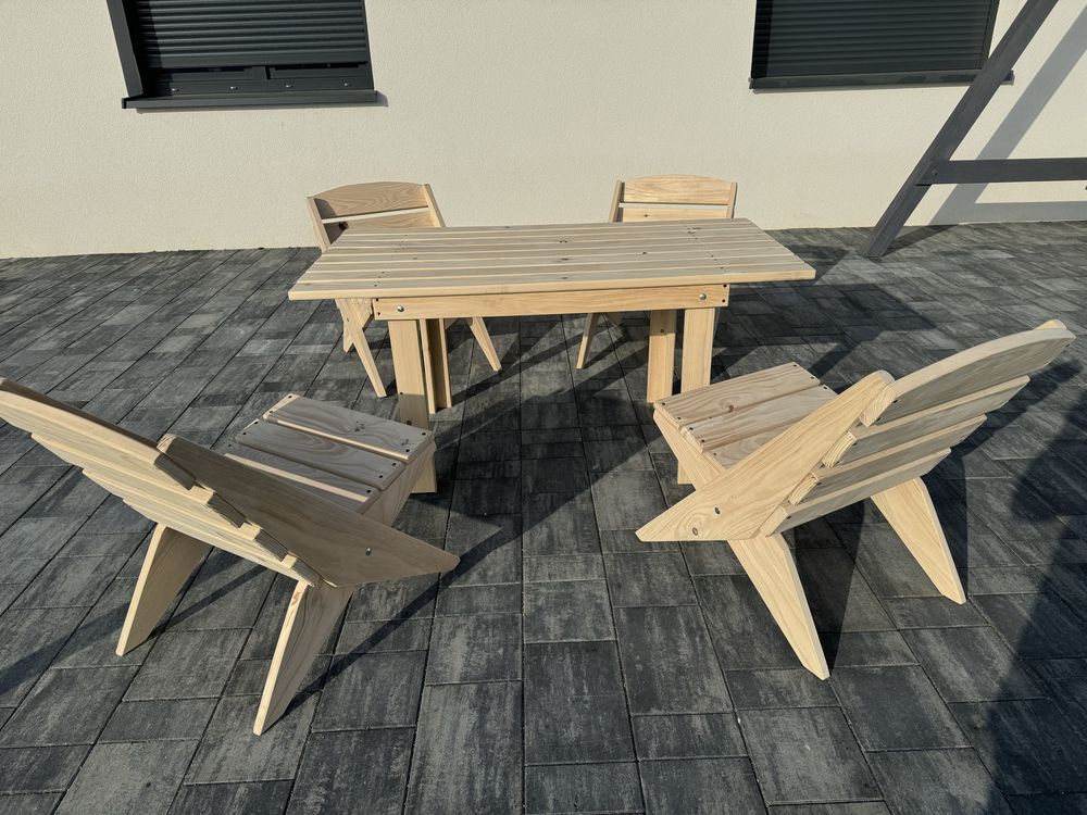 Meble ogrodowe stół i krzesła