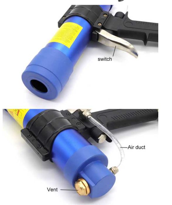 Пістолет для герметіка HIFESON під стандартні туби.Силикон