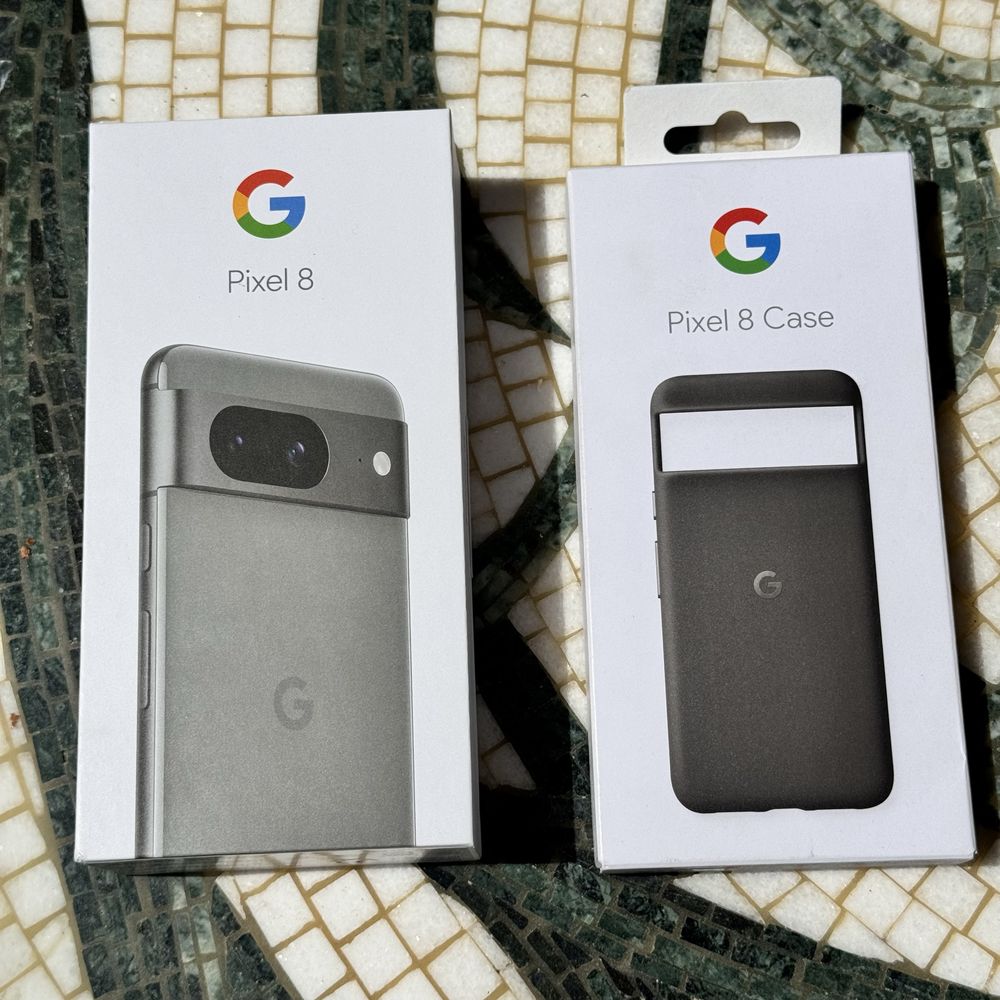 Nowy Telefon (+nowe etui) Google Pixel 8 8GB/128GB Kolor Hazel/Szary