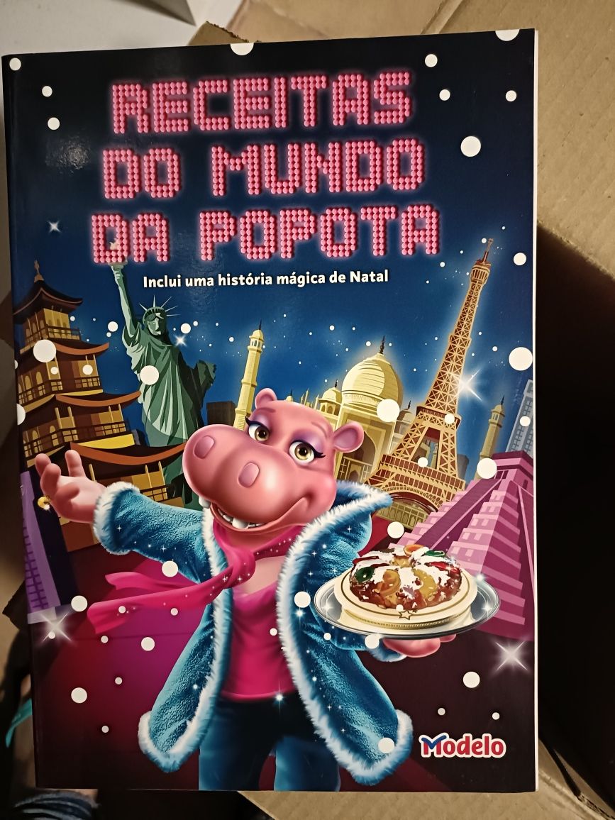 Livros de culinária, arranjos de casa, dieta