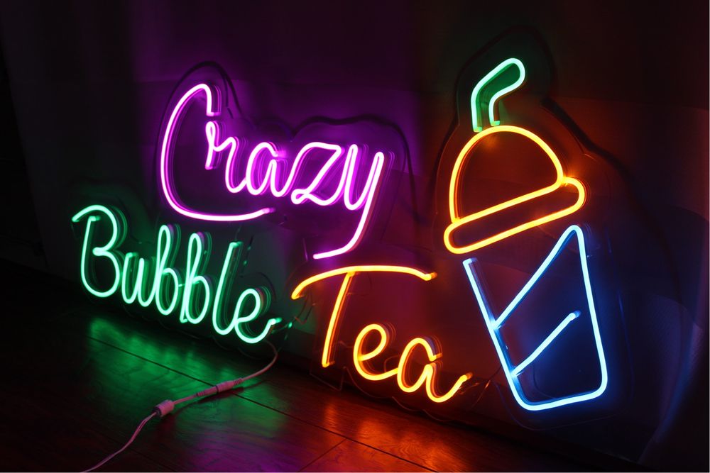 Neon Led „Crazy Bubble Tea”