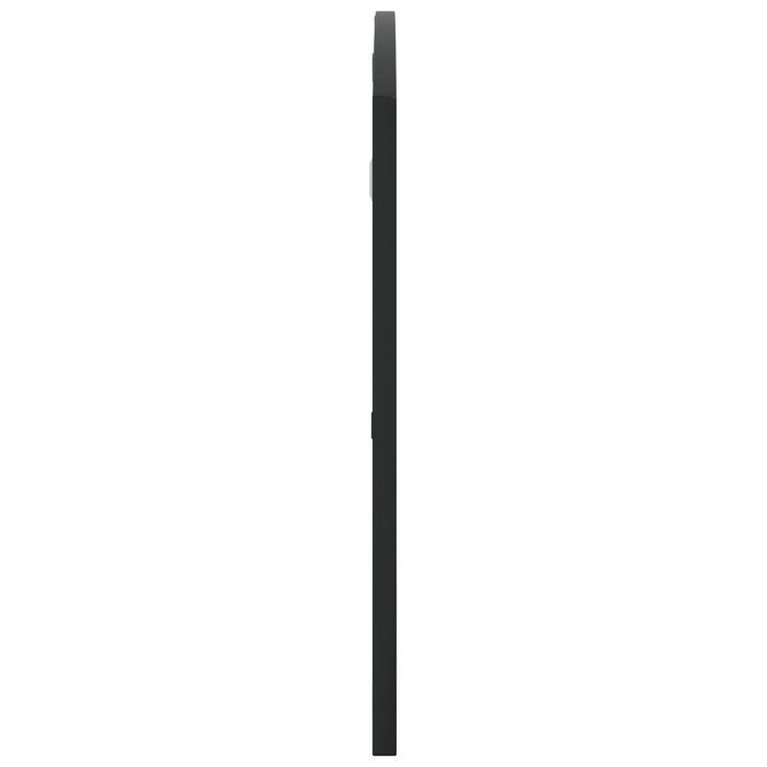 Vidaxl Lustro Ścienne, Czarne, 100X50 Cm, Zakończone Łukiem, Żelazo