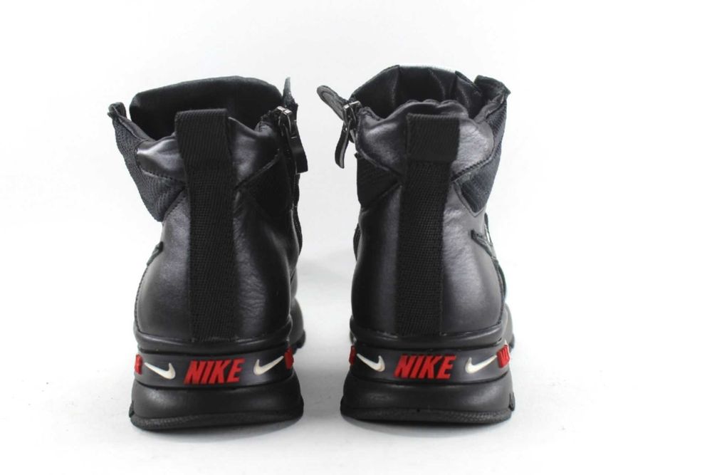 Зимові шкіряні кросівки Nike, черевики на хутрі. унісекс. з 36 по 41р
