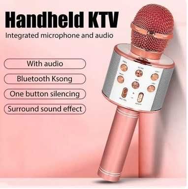 Mikrofon dla dzieci karaoke z głośnikiem odtwarzacz rejestrator