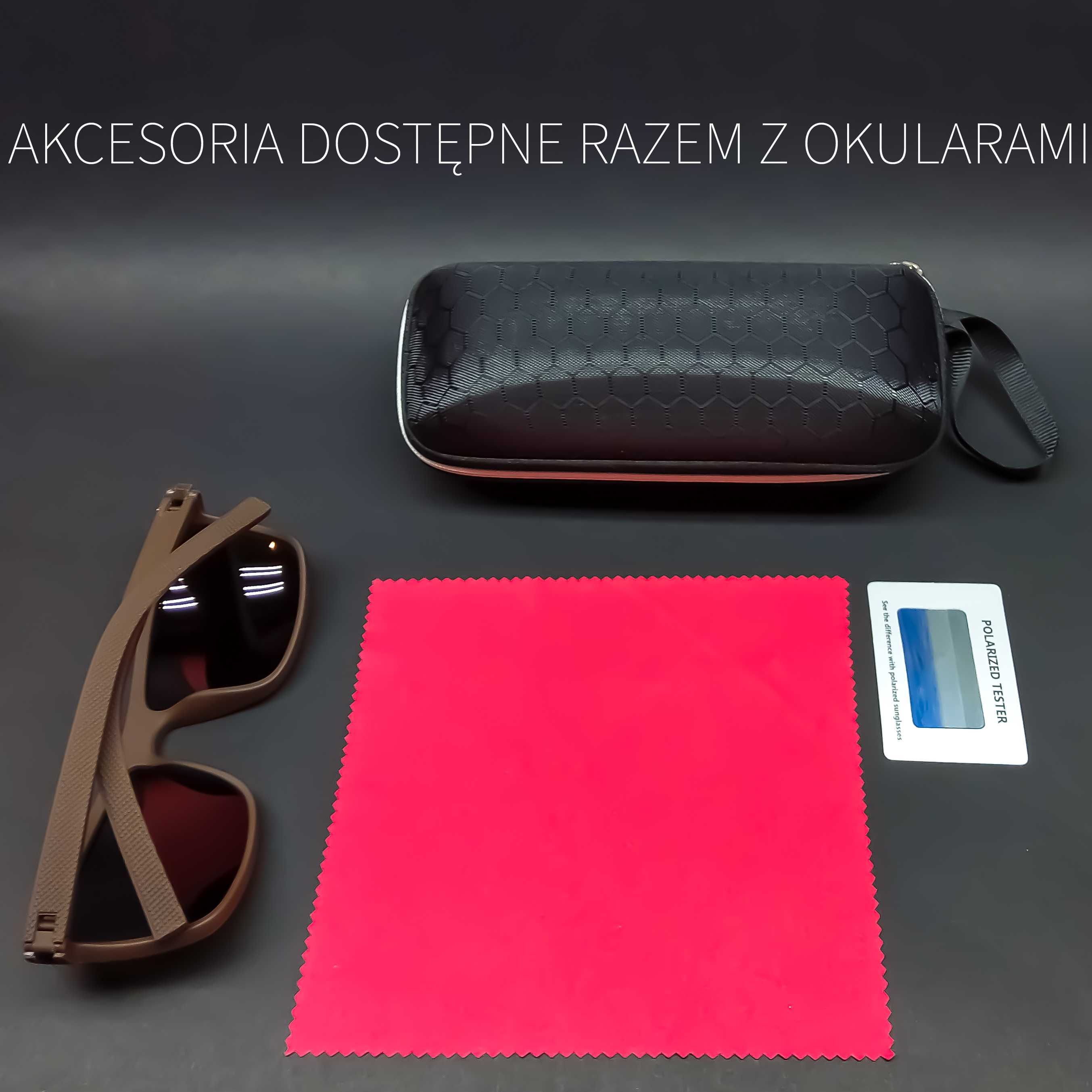 OKULARY PRZECIWSŁONECZNE. Polaryzacyjne HD. Tea/Brown. Sportowe Nerdy