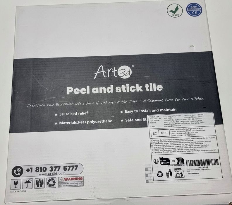 Naklejane panele 3D 10 szt.