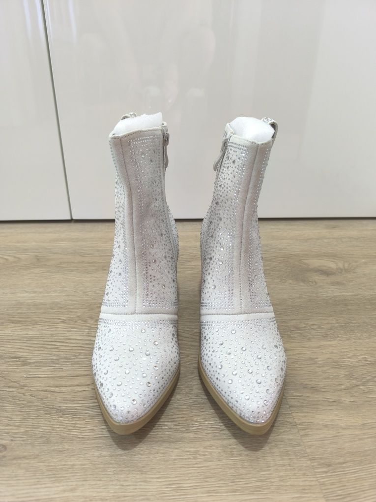 Botas com gliter, novas 39