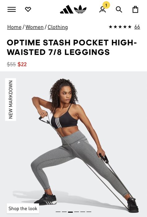 Стильні та зручні лосіни з еластичної тканини, оригінал Adidas