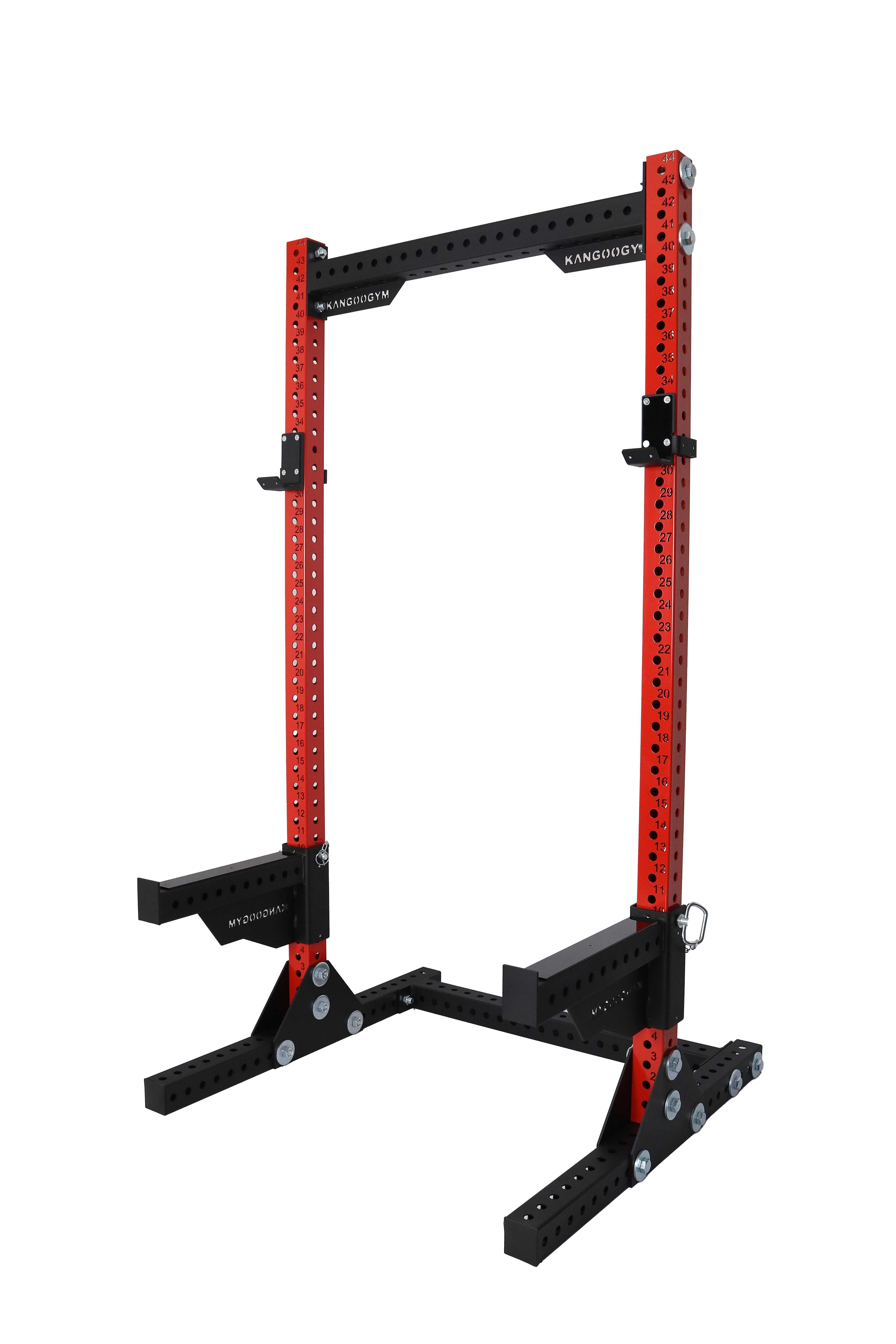 HALF RACK 80x80x3 + belki asekuracyjne + haki na sztangę / siłownia